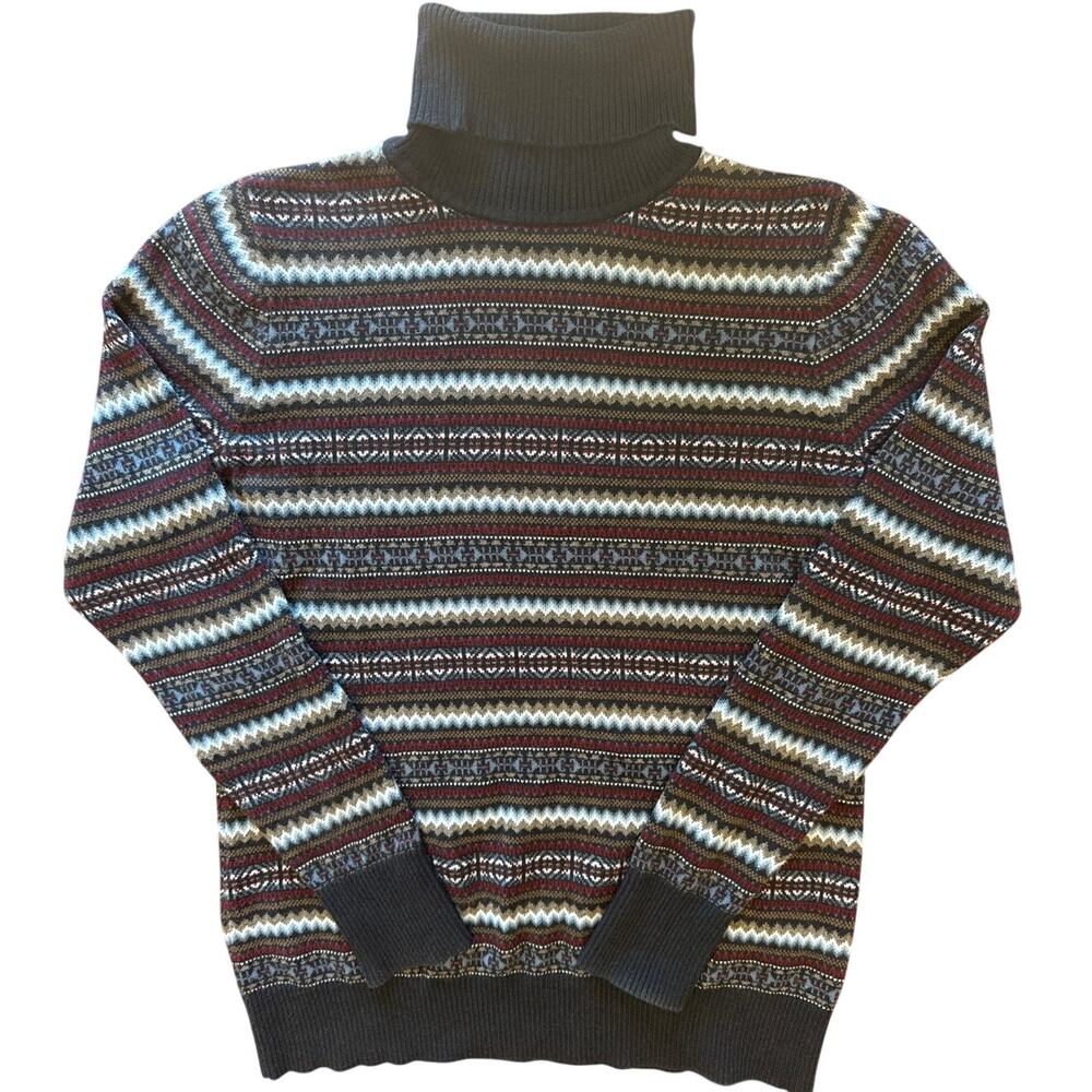L.L. Bean Fair Isle Turtleneck Sweater